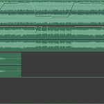 screenshot of Audition mixing session