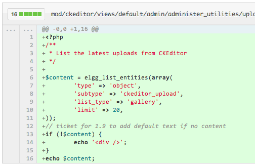 Diff with syntax highlighting